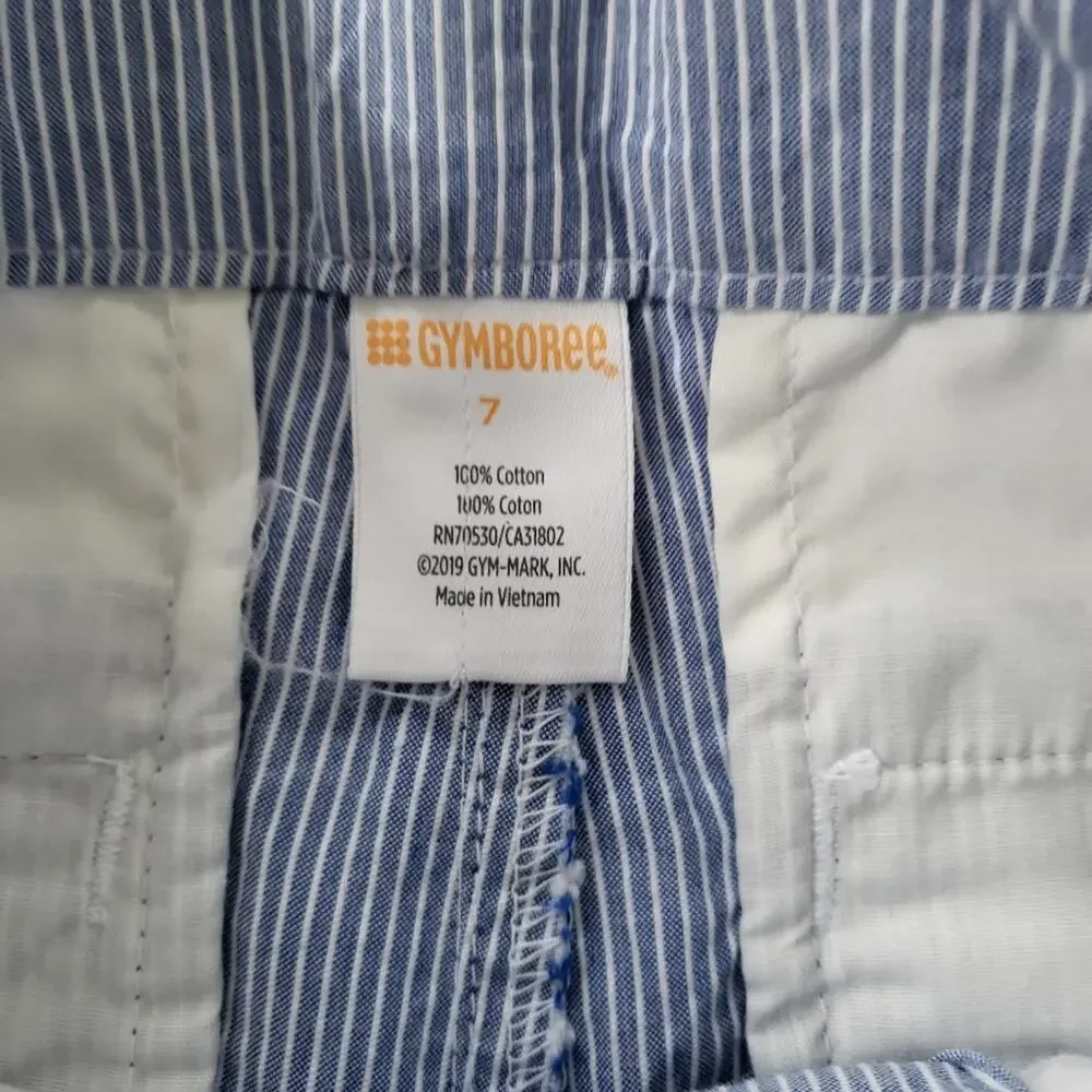 New 7 Gymboree pinstripe shorts flat front